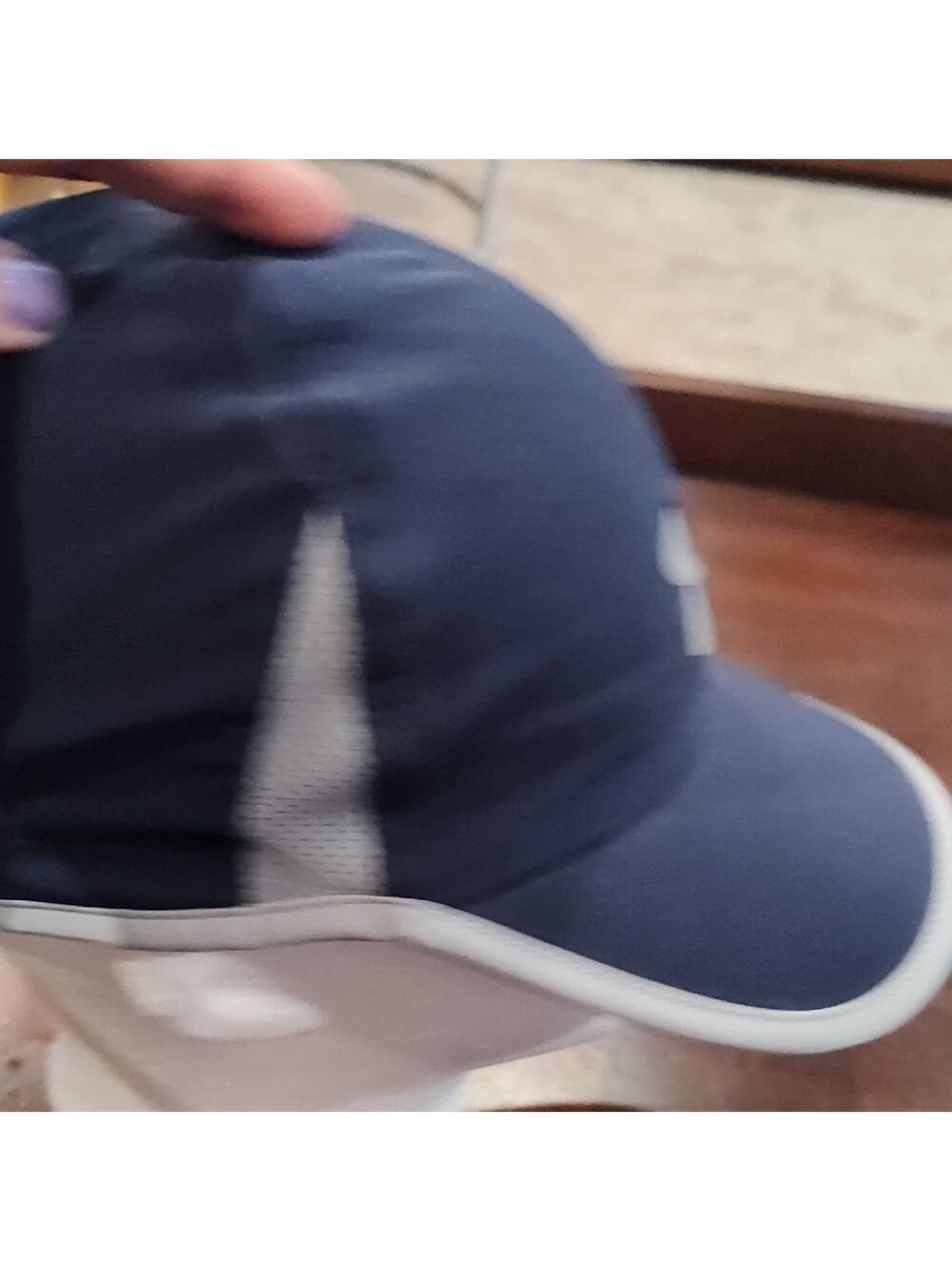 Under Armour Navy Blue Hat with White Logo Accent - Picture 7 of 7